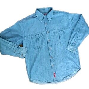 Vintage Marlboro Country Store Mens Denim Shirt Medium